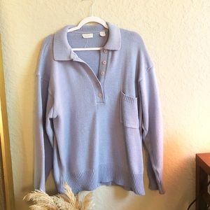 Vintage baby blue beach sweater